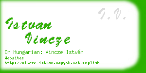 istvan vincze business card